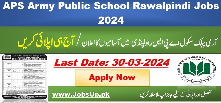 APS Jobs in Rawalpindi 2024