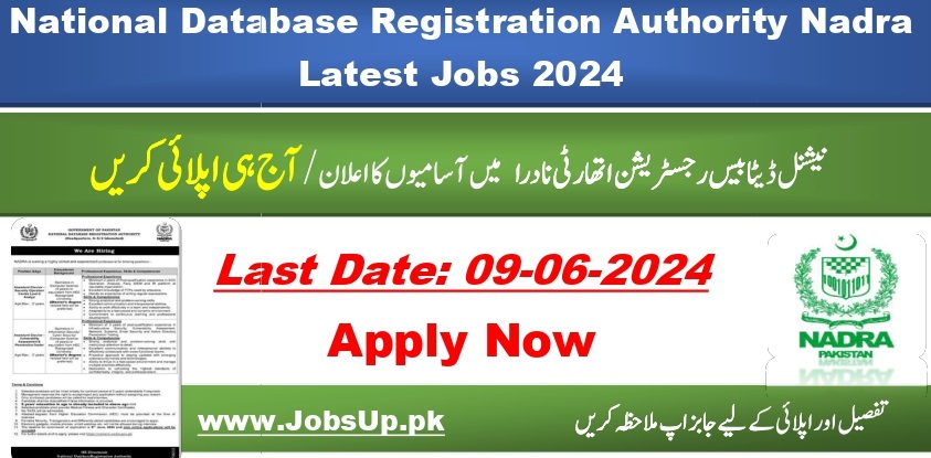 NADRA Jobs in Islamabad 2024