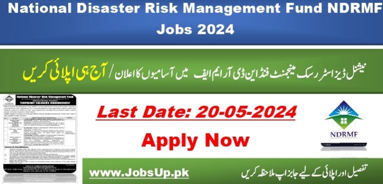 NDRMF Jobs in Islamabad 2024