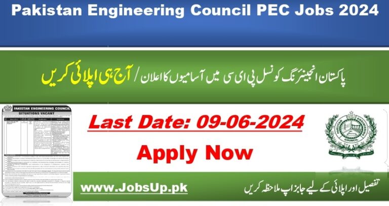 PEC Federal Jobs in Islamabad 2024